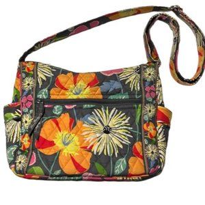 Vera Bradley Jazzy Blooms quilted floral bag / purse - EUC